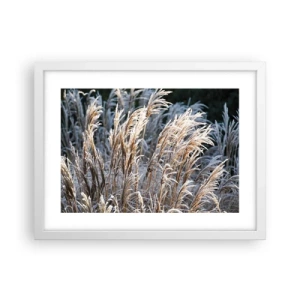 Plakat w białej ramie - Szronem ustrojone - 40x30 cm