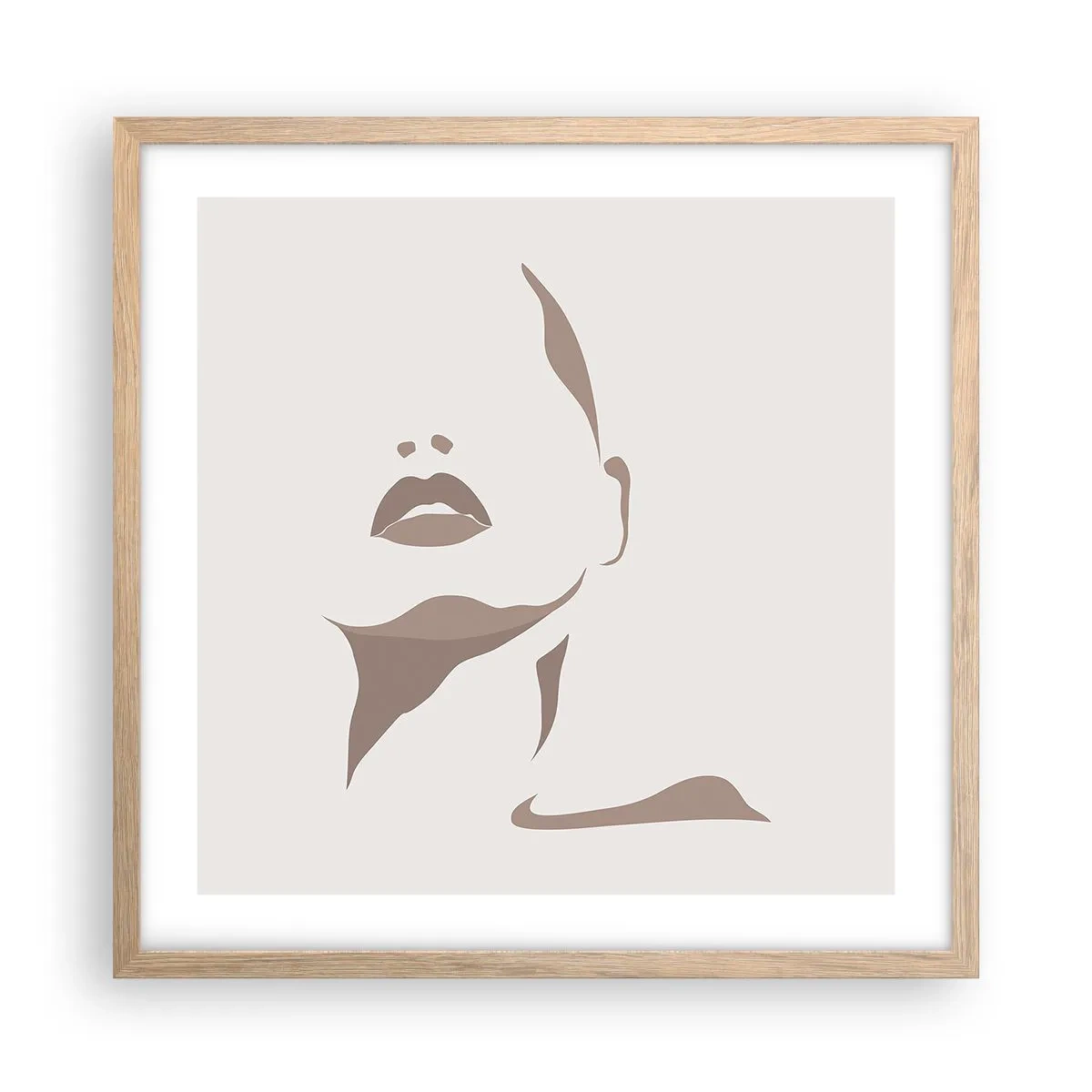 Plakat w ramie jasny dąb - Stworzona ze światła i cienia - 50x50 cm