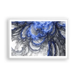 Plakat w białej ramie - Narodziny fali - 91x61 cm