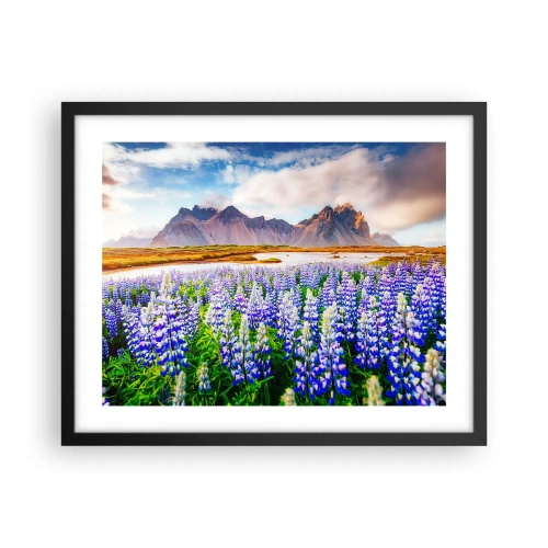 Plakat w czarnej ramie - Siła i surowość obok łagodności - 50x40 cm