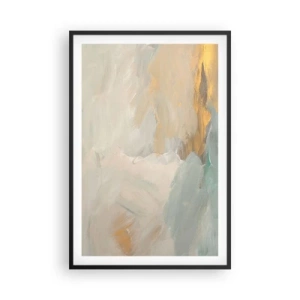 Plakat w czarnej ramie - Abstrakcja – kraina łagodności - 61x91 cm
