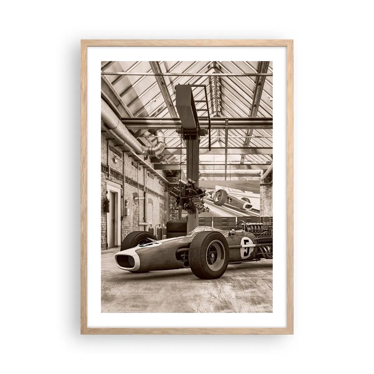 Plakat w ramie jasny dąb - Odpoczynek zwycięzcy - 50x70 cm