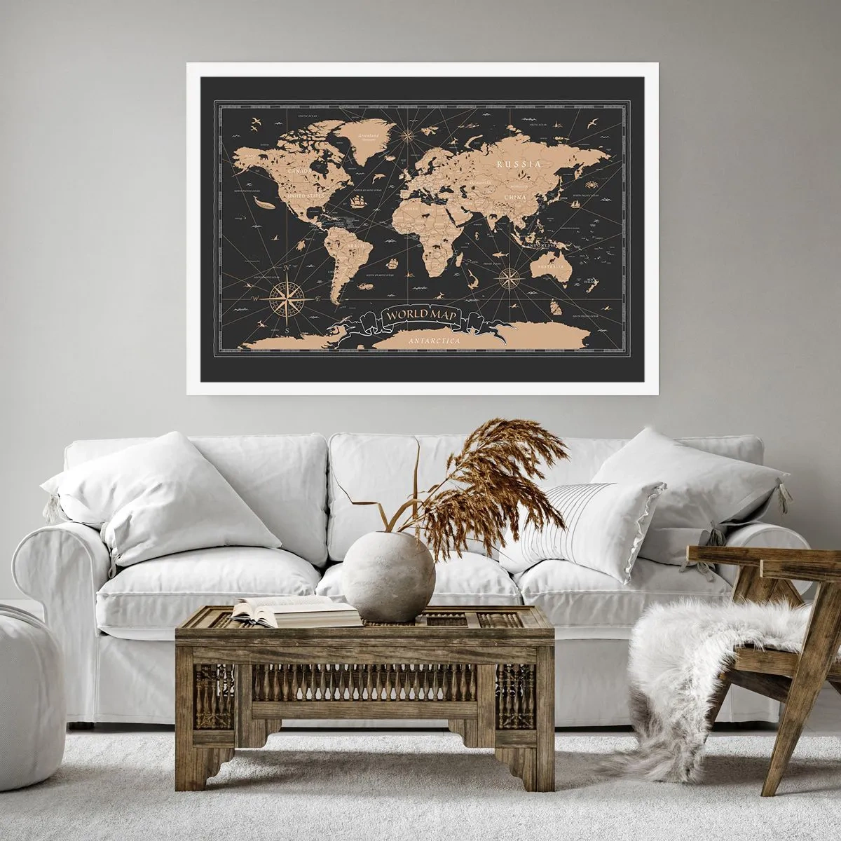 Plakat - Granice mojego świata - 40x30 cm