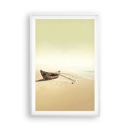 Plakat w białej ramie - Wspomnienie mórz południowych - 61x91 cm