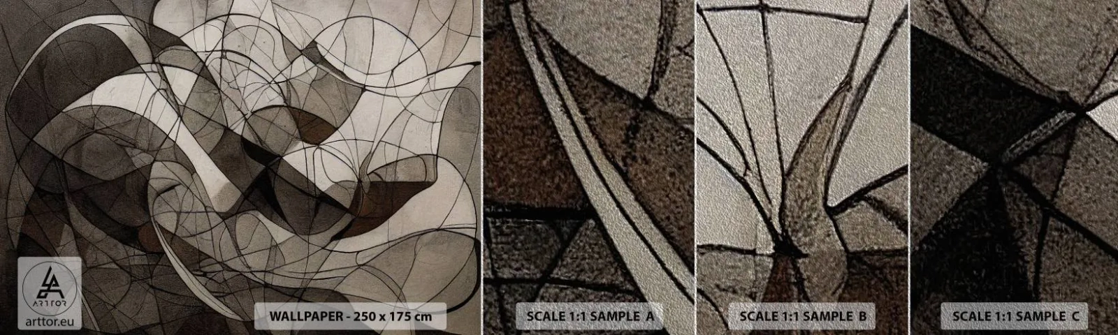 Fototapeta Próbka Premium Sand - Cyrkulacja barw ziemi - Sztuka, Współczesny, Kredka - 100x30 cm