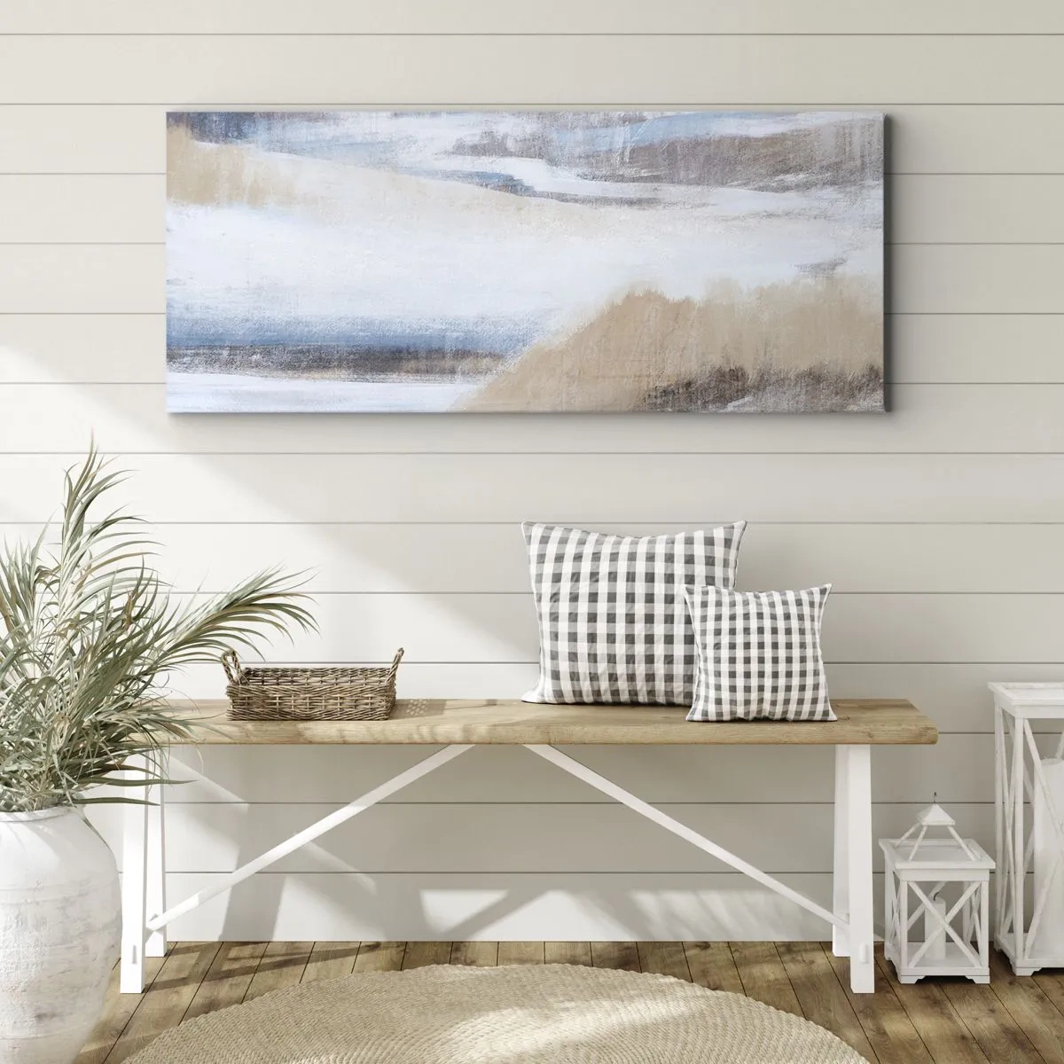 Obraz na płótnie - Zimowa kompozycja - 100x40 cm
