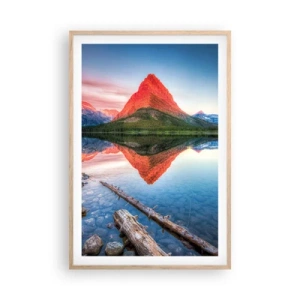 Plakat w ramie jasny dąb - Żar i chłód - 61x91 cm