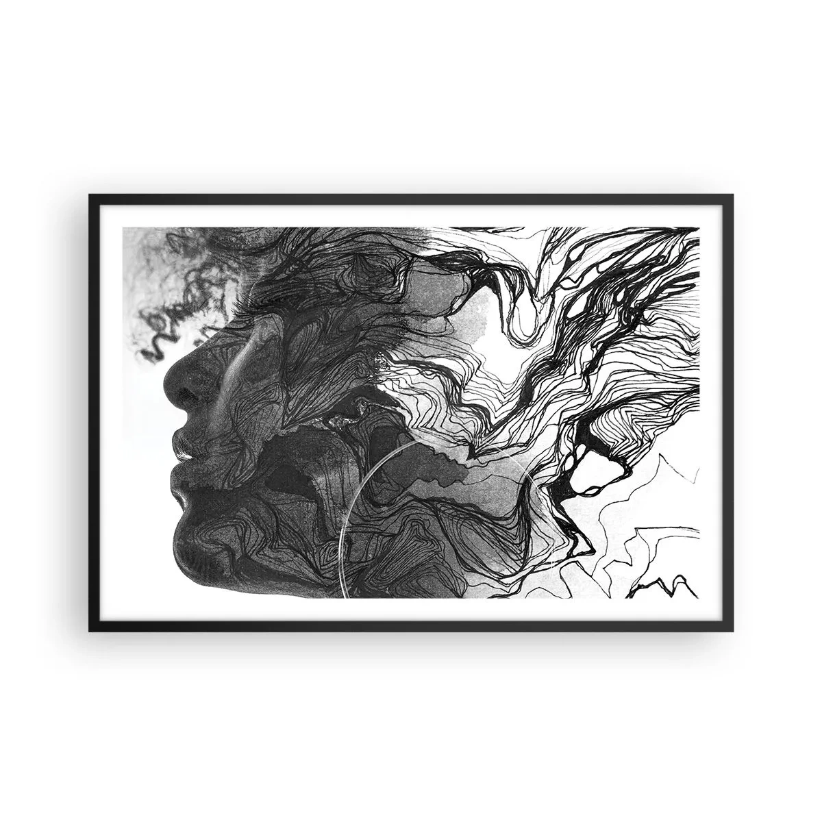 Plakat w czarnej ramie - Zaplątana w marzeniach - 91x61 cm