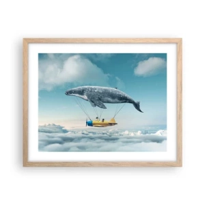 Plakat w ramie jasny dąb - Dlaczego nie? - 50x40 cm