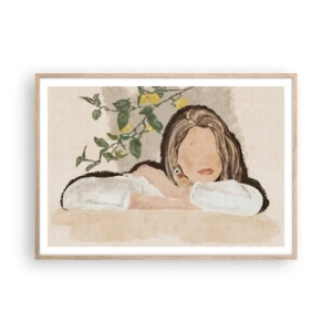 Plakat w ramie jasny dąb - Piękność południa - 100x70 cm