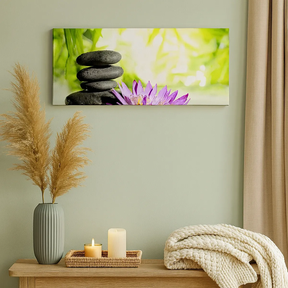 Obraz na płótnie - W bambusowym chruśniaku - 30x30 cm