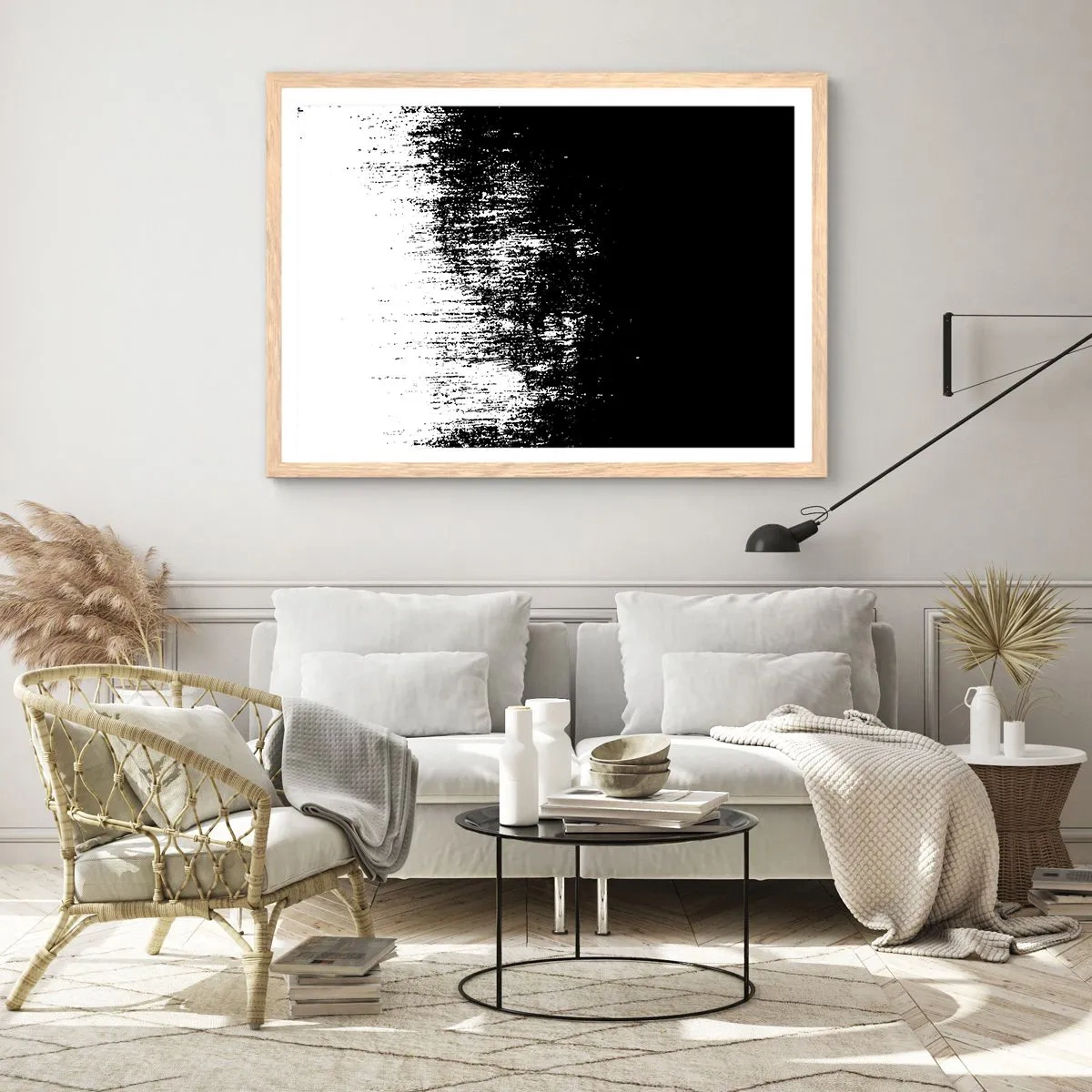 Plakat w ramie jasny dąb - I zwycięzcą jest… - 100x70 cm