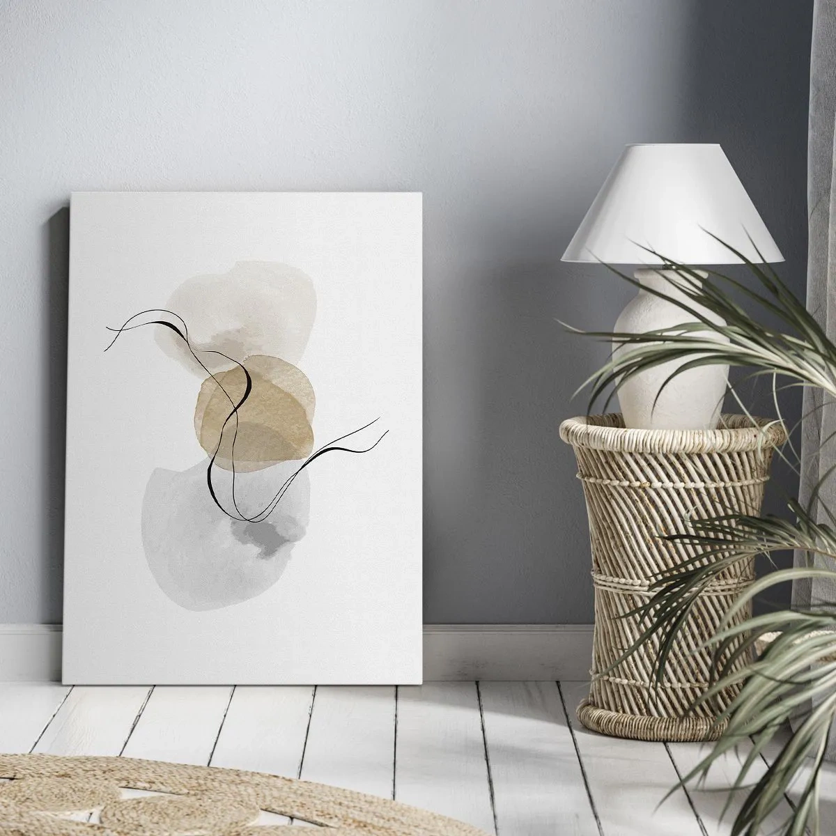 Obraz na płótnie - Powietrzne paciorki - 65x120 cm