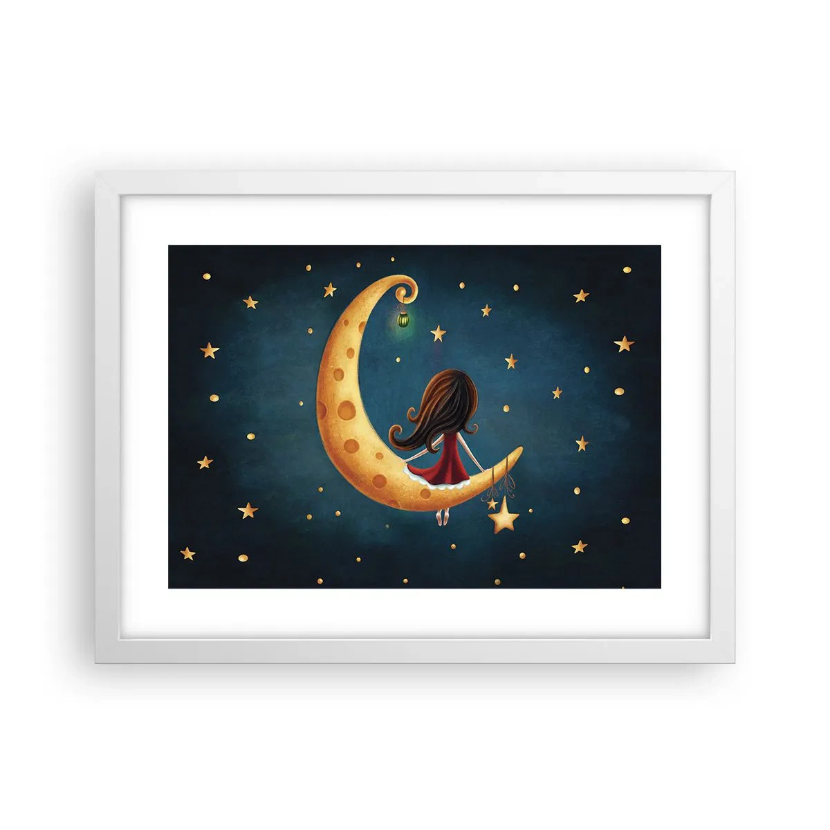 Plakat w białej ramie - Pewnego razu… - 40x30 cm