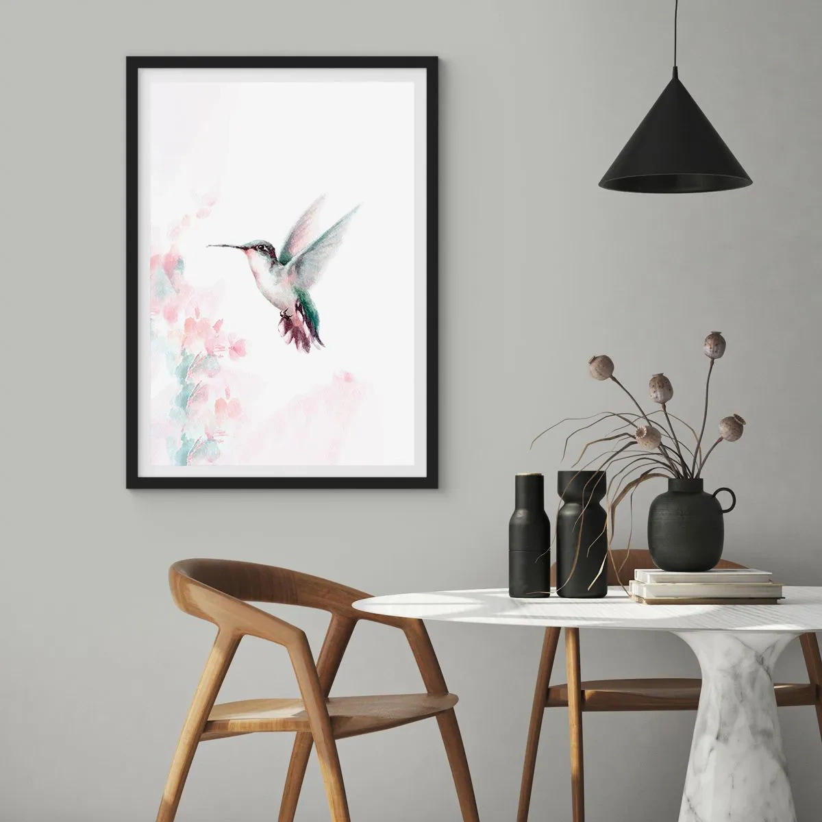 Plakat w czarnej ramie - Zatrzymany w trzepocie - 70x100 cm