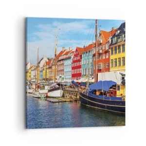 Obraz na płótnie - Radosne nabrzeże - 70x70 cm