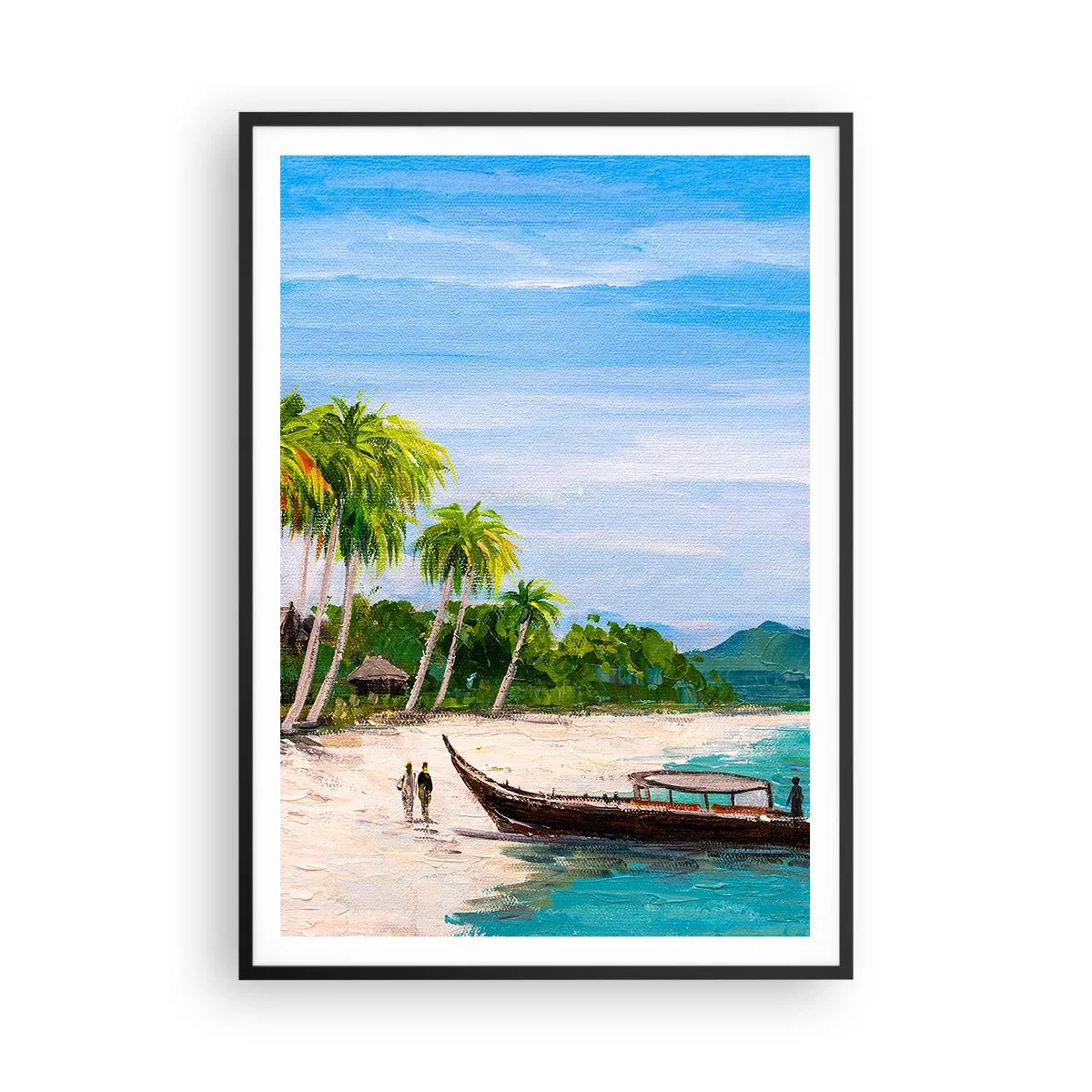 Plakat w czarnej ramie - Egzotyczny sen - 70x100 cm