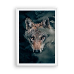 Plakat w białej ramie - Łowca - 70x100 cm