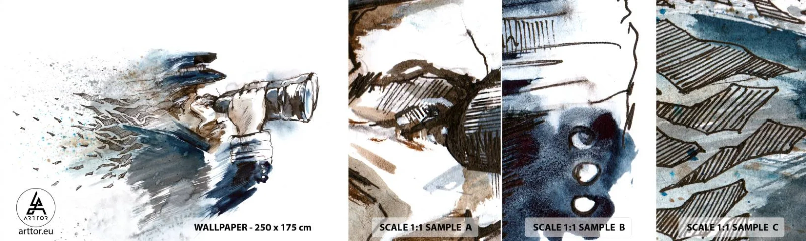 Fototapeta Próbka Standard Eco - Dziesięć w skali Beauforta! - Abstrakcja, Marynarz, Kapitan - 100x30 cm