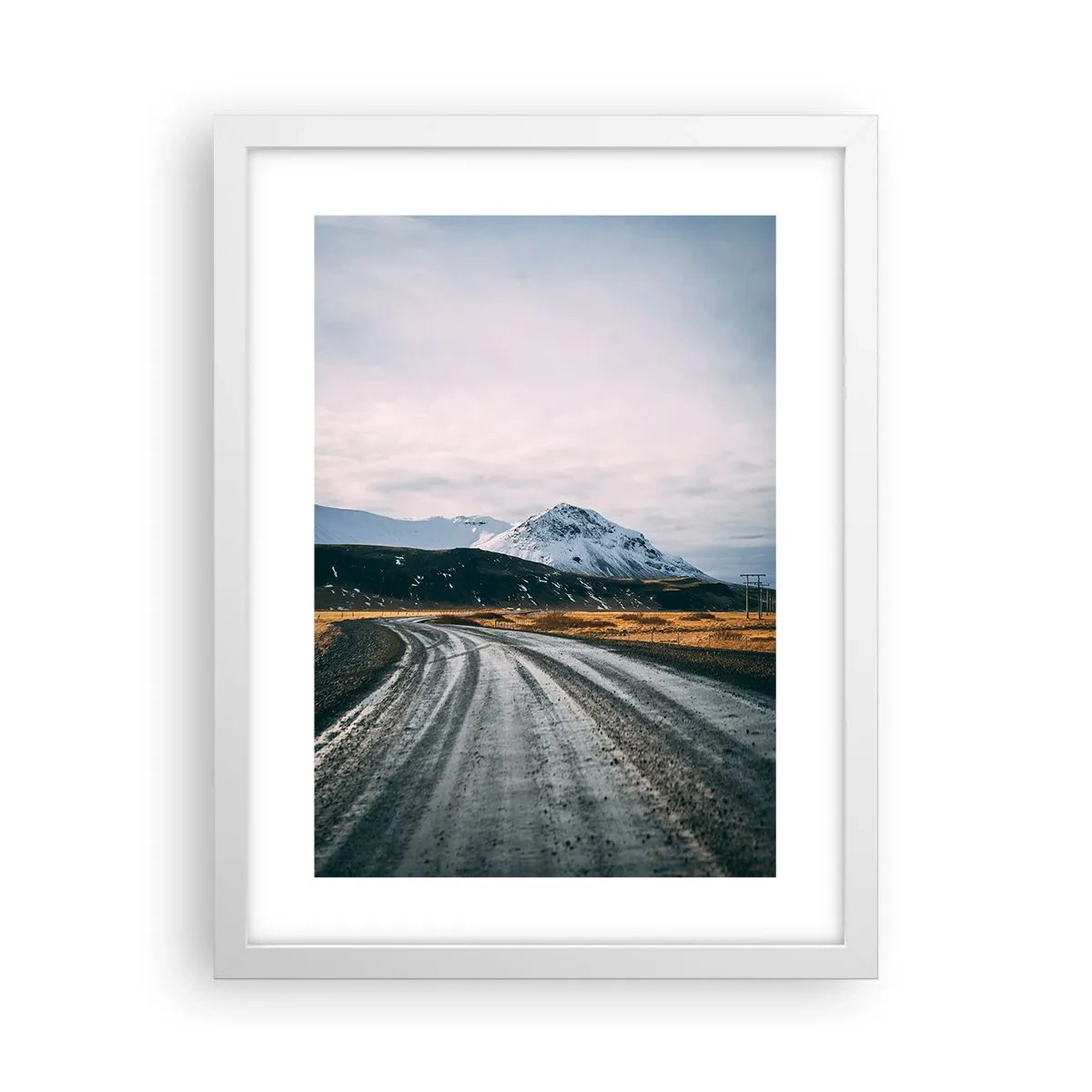 Plakat w białej ramie - W islandzkim klimacie - 30x40 cm