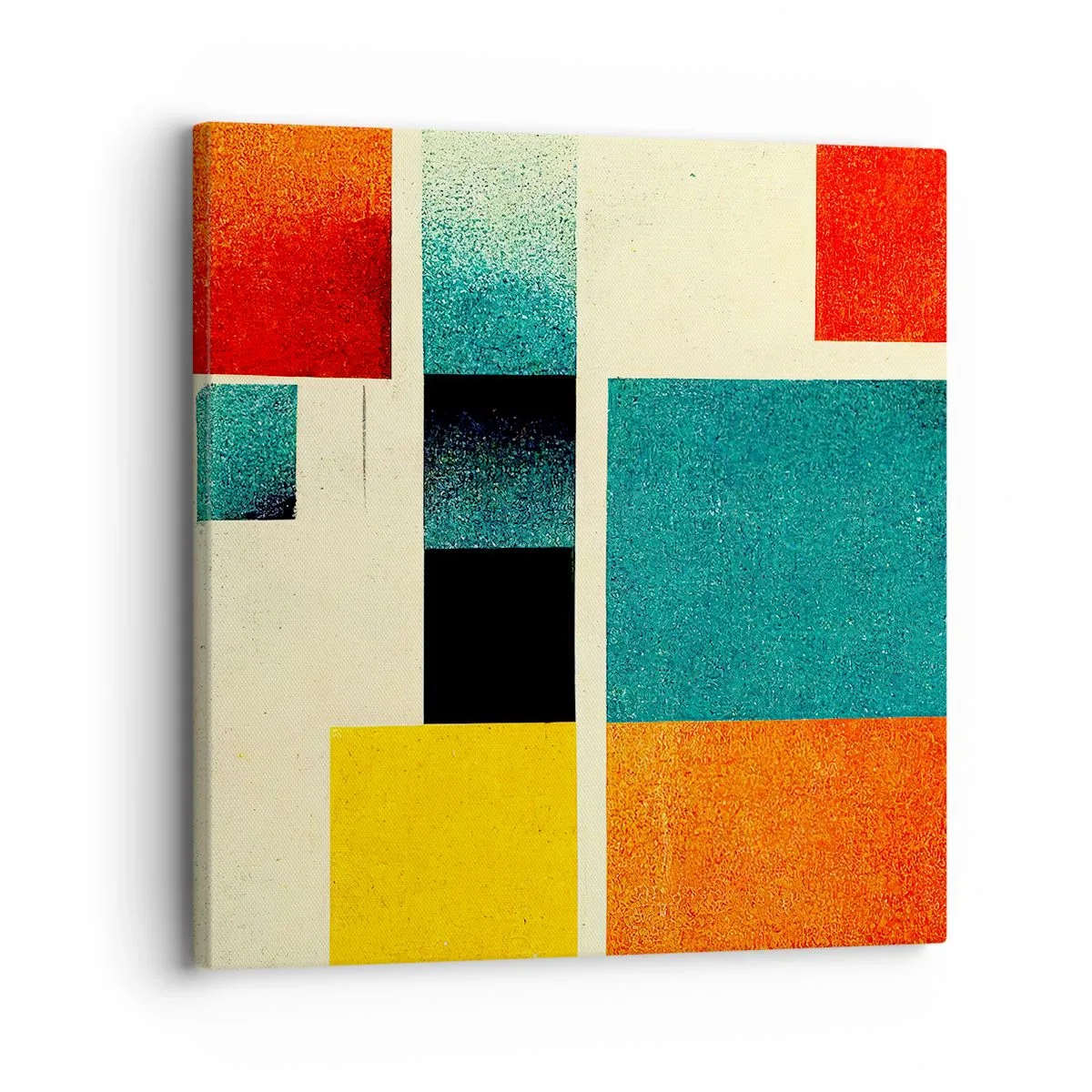Obraz na płótnie - Abstrakcja geometryczna – dobra energia - 30x30 cm