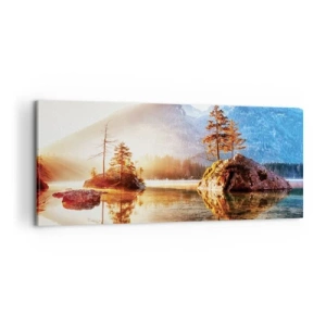 Obraz na płótnie - Natura w nowym świetle - 100x40 cm