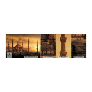 Fototapeta Próbka Premium Sand - Bóg jest wielki - Architektura, Meczet, Stambuł - 100x30 cm