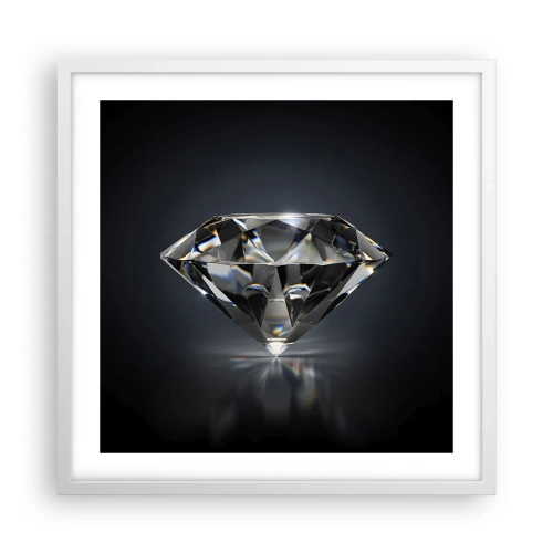 Plakat w białej ramie - Best girls friend - 50x50 cm