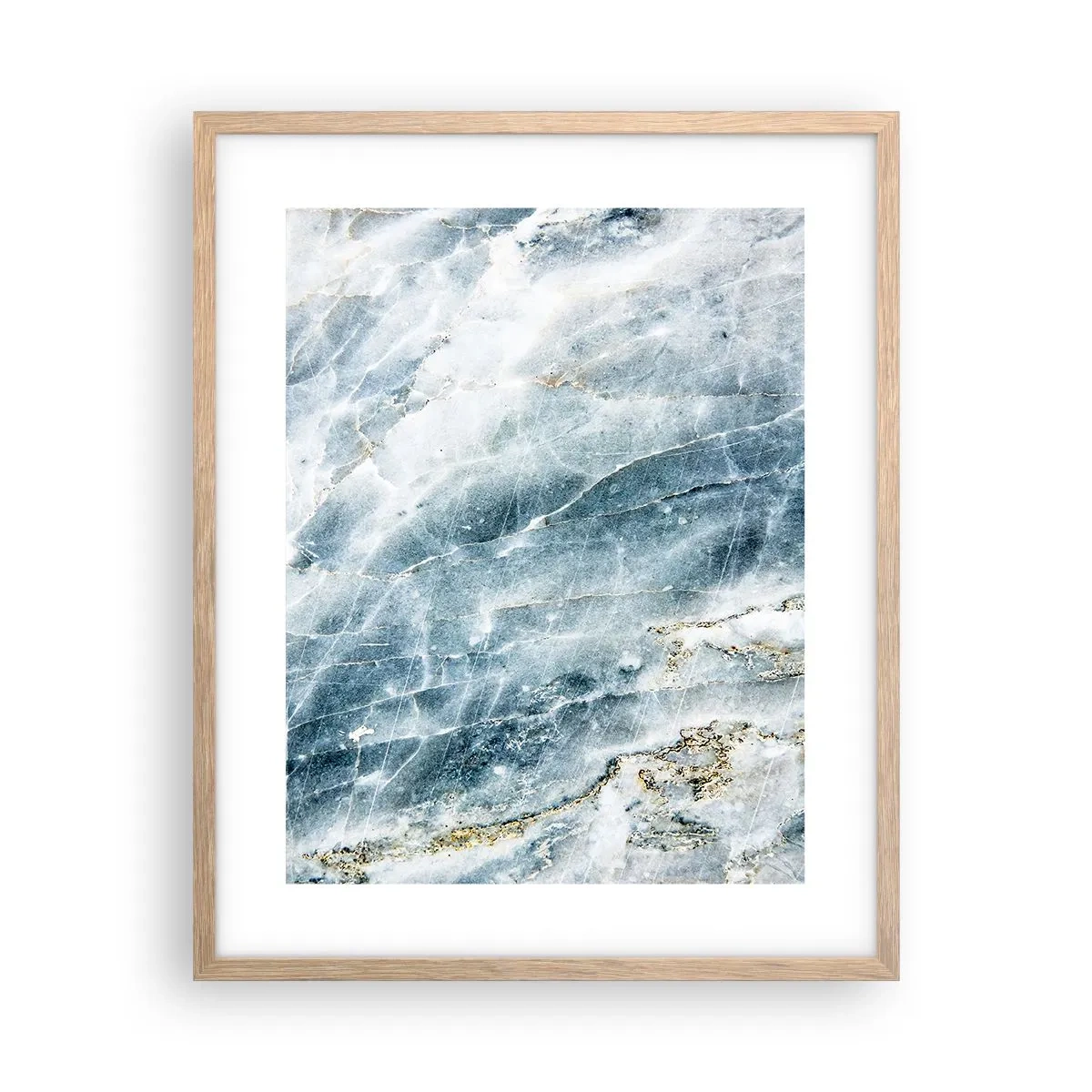 Plakat w ramie jasny dąb - Lodowy świat - 40x50 cm