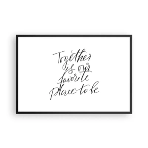 Plakat w czarnej ramie - Też to czujesz? - 91x61 cm