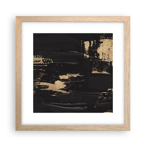 Plakat w ramie jasny dąb - Ślad dotyku - 30x30 cm