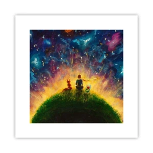 Plakat - Miłość i przyjaźń - cały świat - 30x30 cm