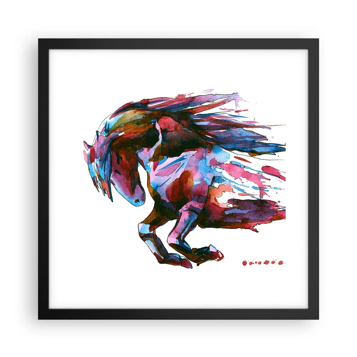 Plakat w czarnej ramie - W uniesieniu - 40x40 cm