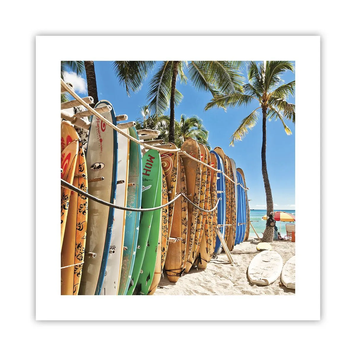 Plakat - Słoneczna zabawa - 40x40 cm