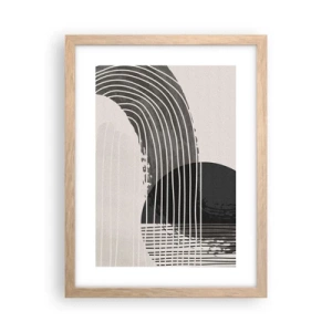 Plakat w ramie jasny dąb - Tam i z powrotem - 30x40 cm