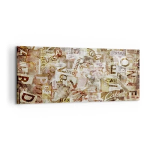 Obraz na płótnie - Zjednoliterzam paplomanię - 100x40 cm