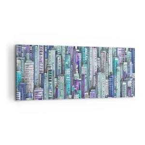 Obraz na płótnie - Pobłękitniałe od nieba - 100x40 cm