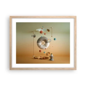 Plakat w ramie jasny dąb - Wszystko się zdarzyć może - 50x40 cm