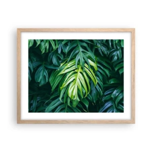 Plakat w ramie jasny dąb - Zanurzyć się w świeżości - 50x40 cm