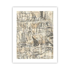 Plakat - Czeka na rozszyfrowanie - 40x50 cm