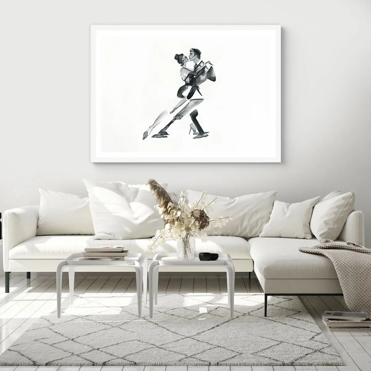 Plakat w białej ramie - W jednym rytmie - 100x70 cm