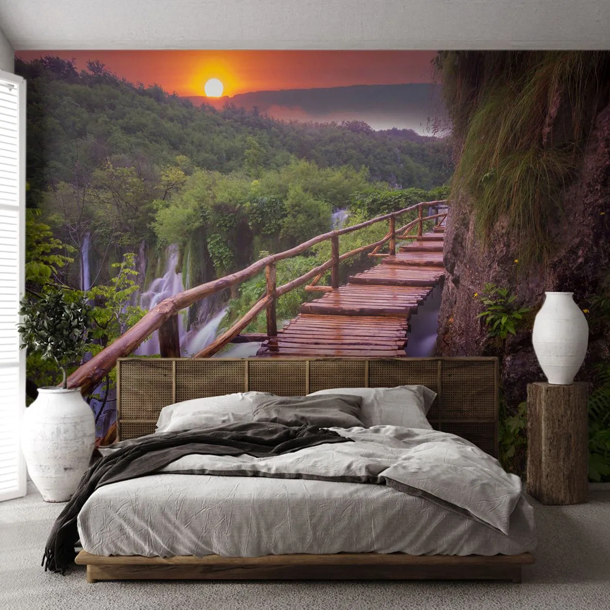 Fototapeta Standard Eco - Piękno nie do uwierzenia - Krajobraz, Wodospad, Chorwacja - 400x280 cm