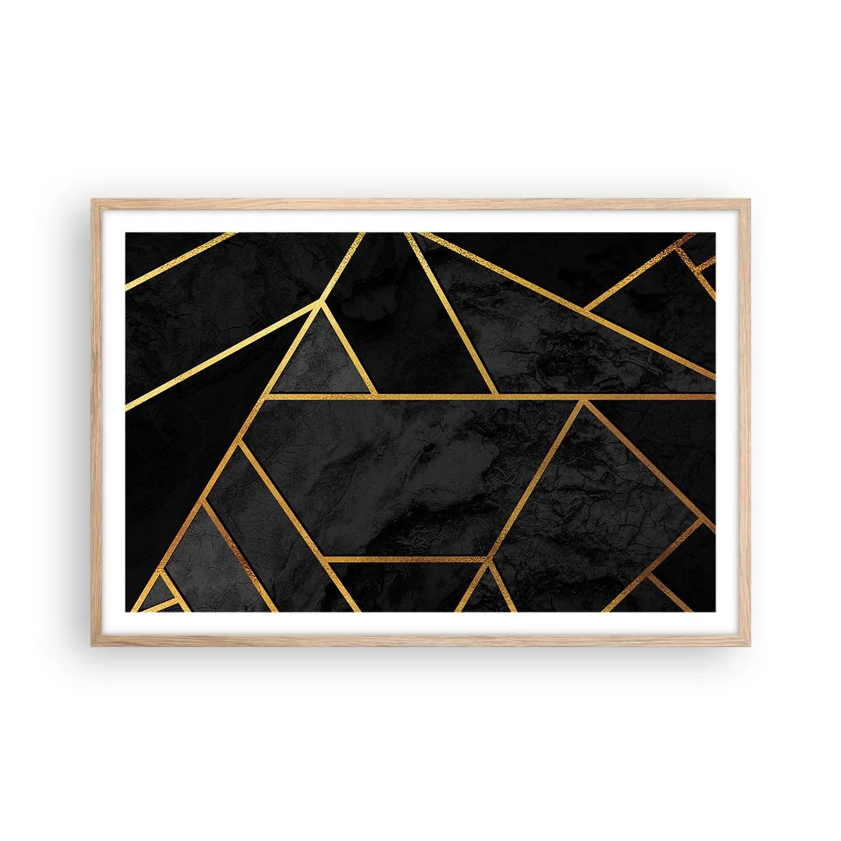 Plakat w ramie jasny dąb - Mrok i blask - 91x61 cm