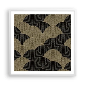 Plakat w białej ramie - Jedność w wielości - 60x60 cm