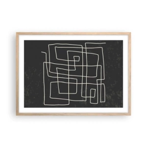 Plakat w ramie jasny dąb - Nie taki prosty - 70x50 cm