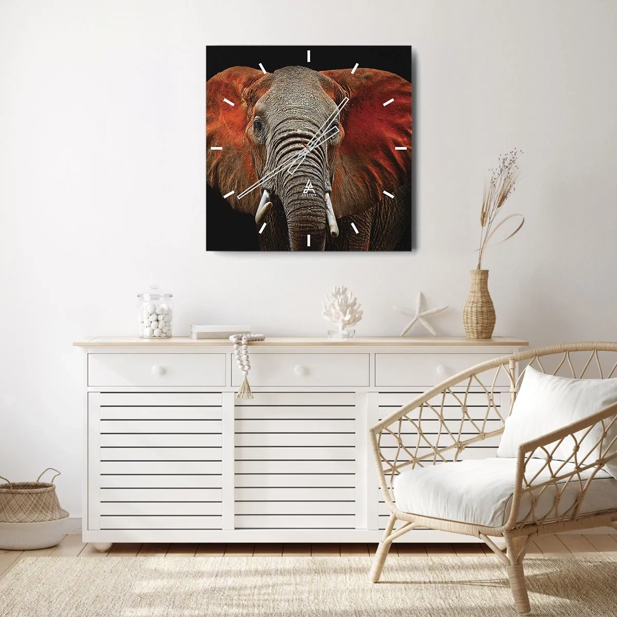 Zegar ścienny - Jestem dziki, a ty? - 30x30 cm