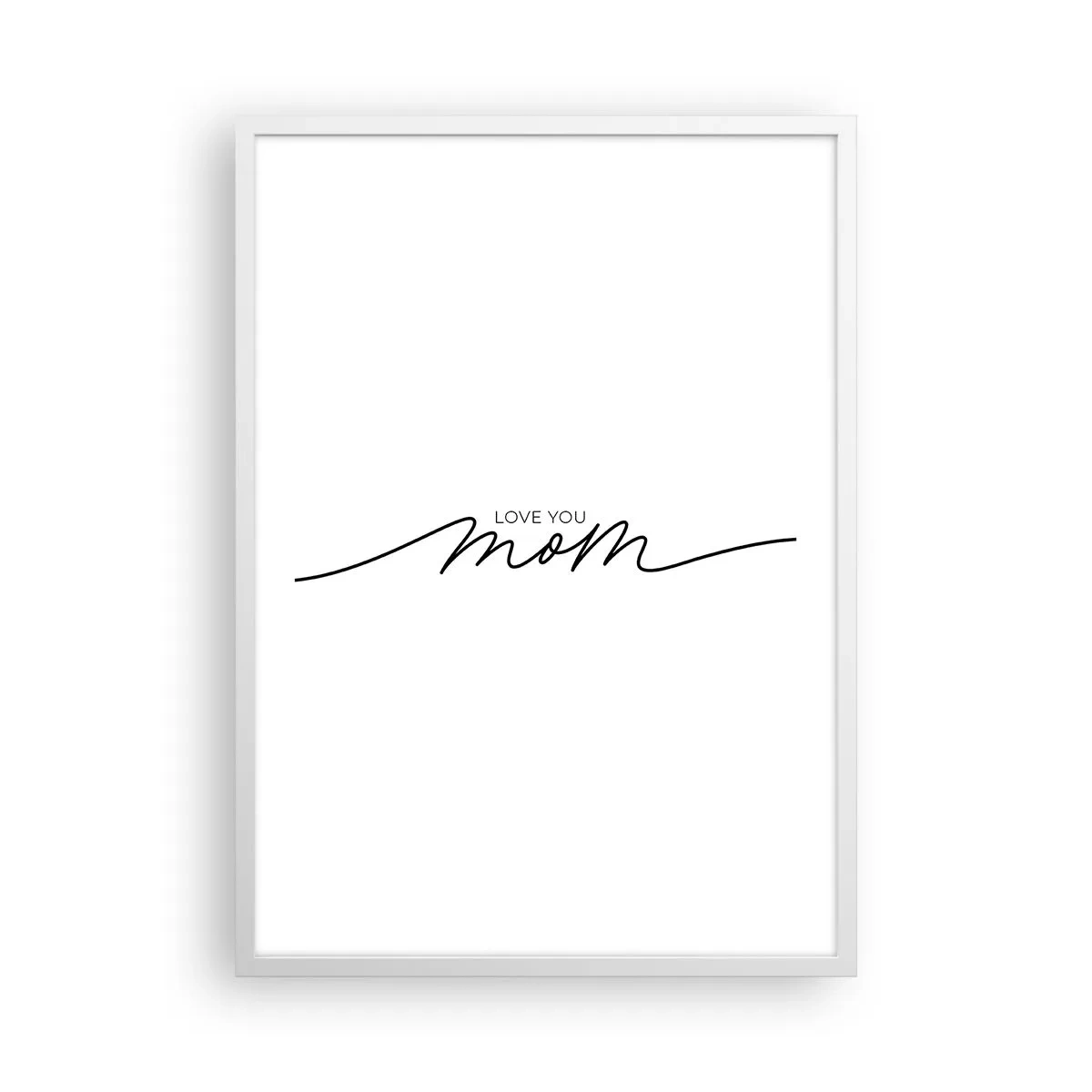 Plakat w białej ramie - Wielkie wzruszenie - 50x70 cm