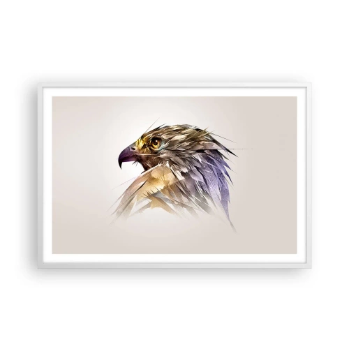 Plakat w białej ramie - Portret wojownika - 91x61 cm