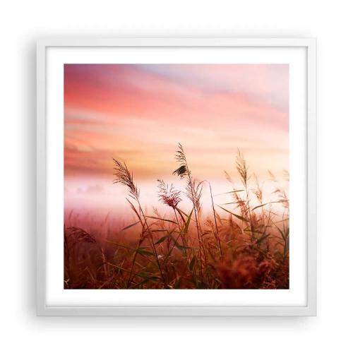 Plakat w białej ramie - Latawce, dmuchawce, wiatr - 50x50 cm