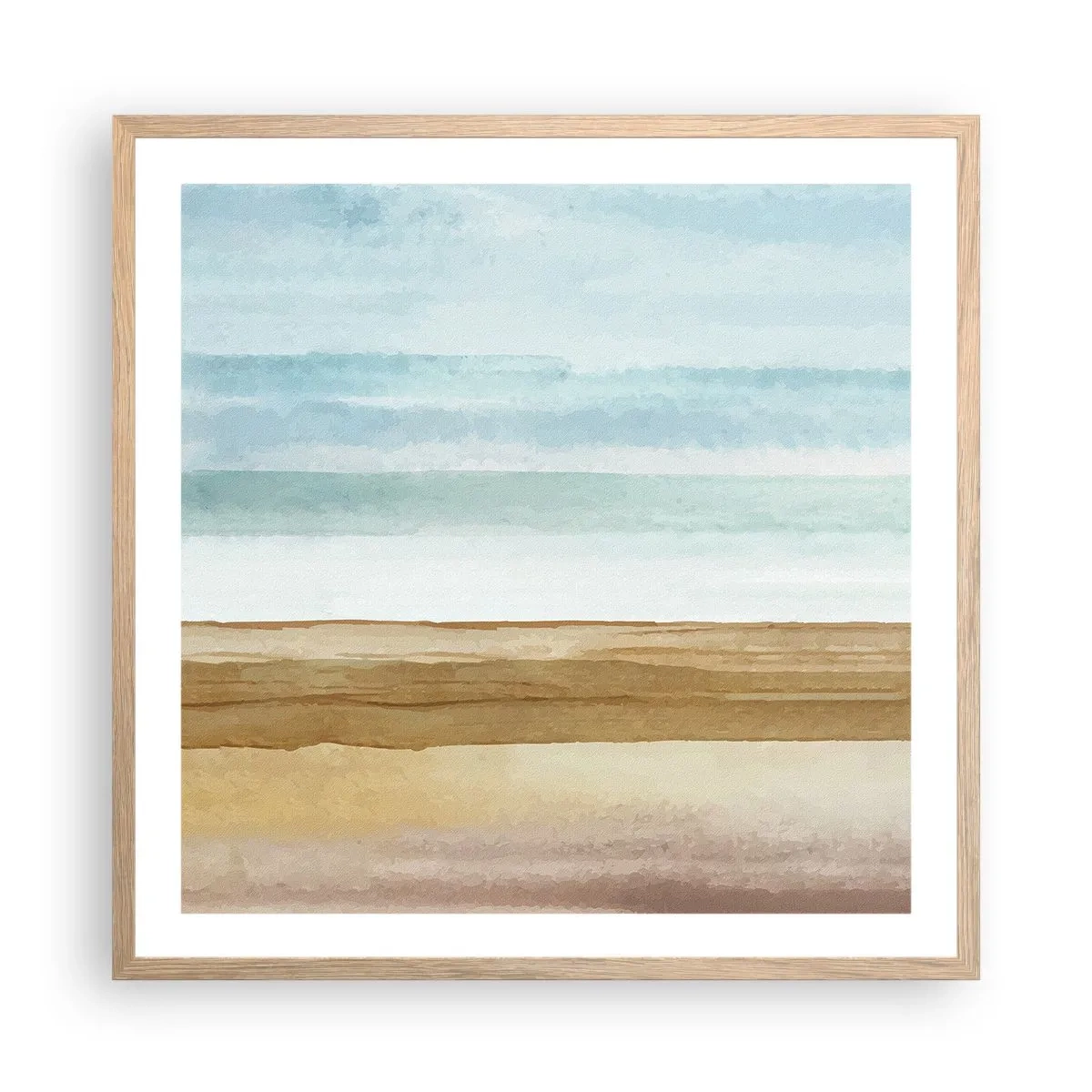 Plakat w ramie jasny dąb - Ukojenie - 60x60 cm